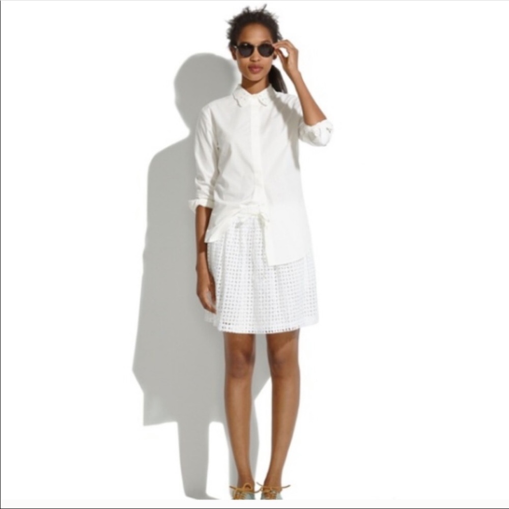 Madewell Eyelet skirt